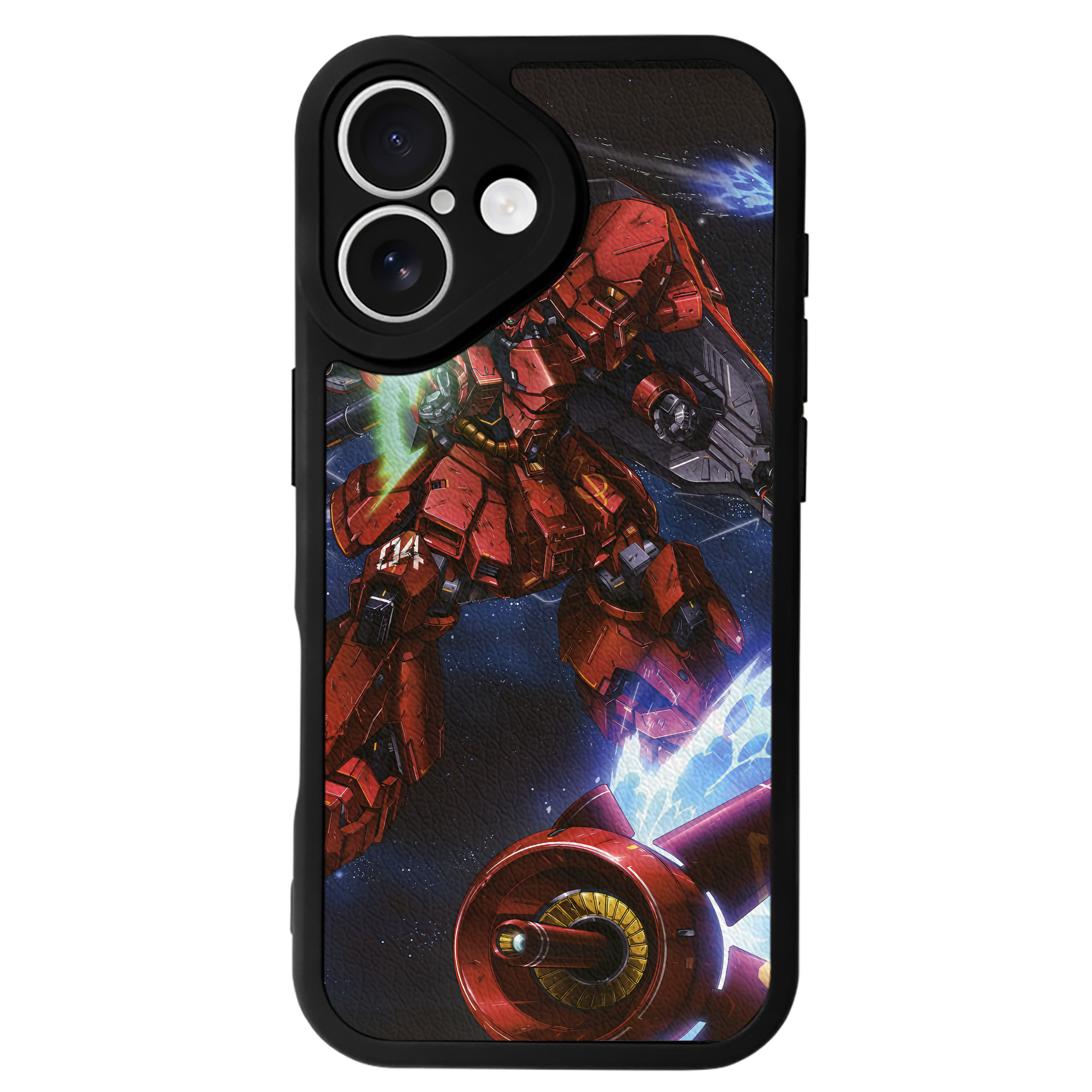 （画像用） 機動戦士ガンダム Mobile Suit Gundam 【iPhone 16シリーズ対応】シリコンスマホケース（レザー調） 材質：シリコン
